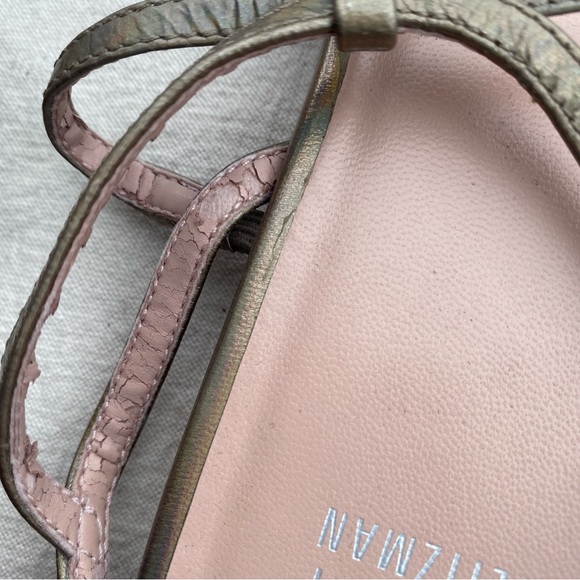 Stuart Weitzman iridescent Sandals NEW - Picture 6 of 7